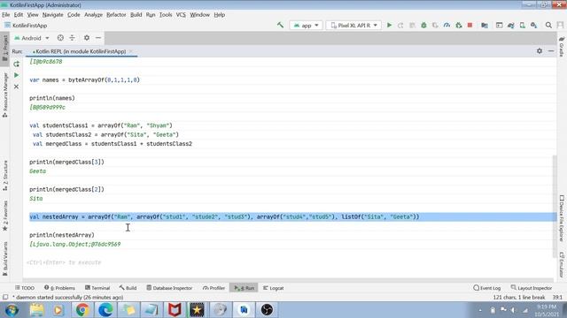 Kotlin arrays, lists, and loops with practical examples смотреть онлайн