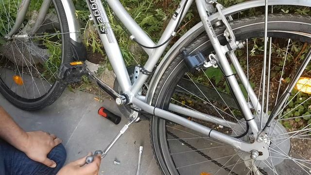 замена велосипедной подножки, Fahrradständer Seitenständer Universal Aluminium смотреть онлайн