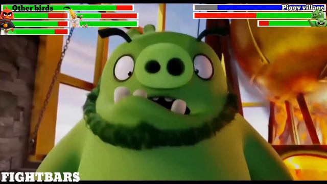 The Angry Birds Movie Final Battle With Healthbars Part 3/4