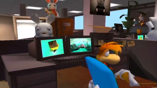 Rayman Raving Rabbids 2 - All Minigames (4 Player) смотреть онлайн