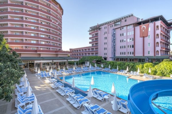 Отель Blue Star 4* (Турция/Аланья), обзор территории, номера, дорога на пляж, море