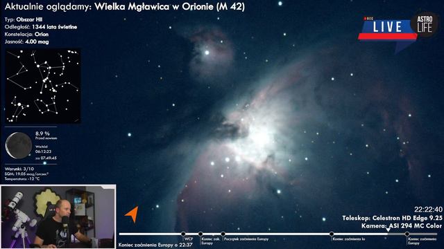 Spektakularne zaćmienie księżyca Jowisza! Obiekty zimowego nieba ✨ - Niebo na żywo 239 смотреть онлайн