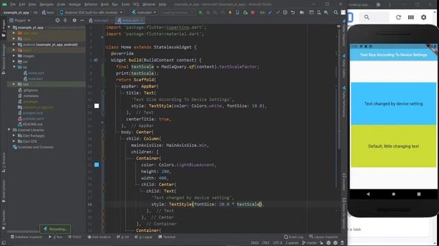 Flutter - Set Font Size According To User Device Settings смотреть онлайн