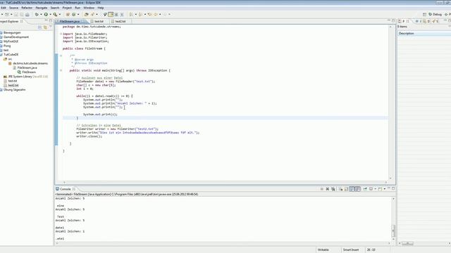 Java - In Dateien schreiben (FileWriter) #Streams_2 [TuTCube] [GER] смотреть онлайн