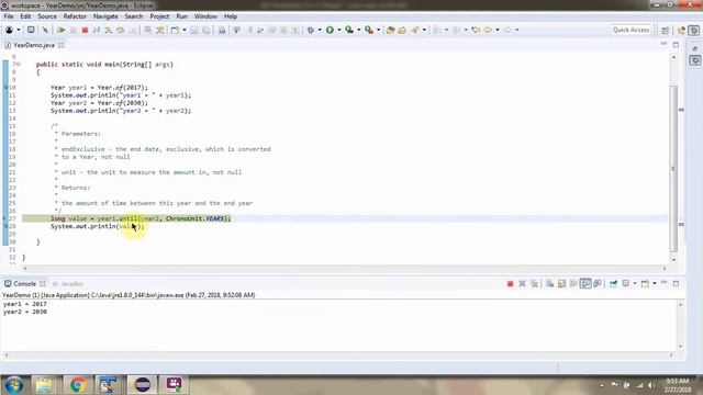 How to use until method of Year Class? | Java 8 Date and Time смотреть онлайн