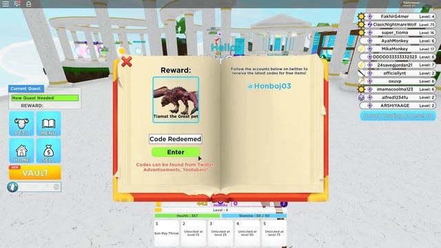 ALL *NEW* GOD SIMULATOR 2 WORKING CODES!! (GET A OP PET!!) | ROBLOX смотреть онлайн