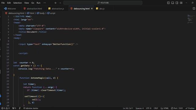 debouncing in javascript interview question in 30 seconds смотреть онлайн