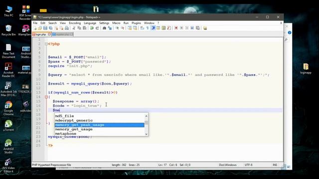 Android Login/Register App with MySQL-04- Make Login.php Script смотреть онлайн