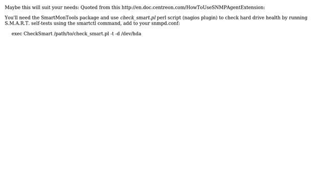 Is there a way to share S.M.A.R.T. data over SNMP? (3 Solutions!!) смотреть онлайн