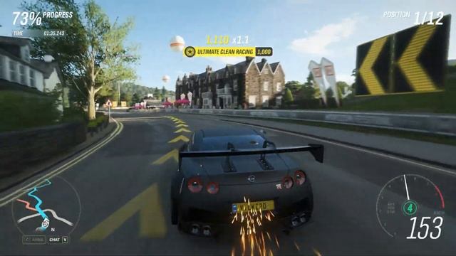 Forza Horizon 4 Summer Seasonal Championship With 2012 Nissan GT-R Black Edition In 4K смотреть онлайн