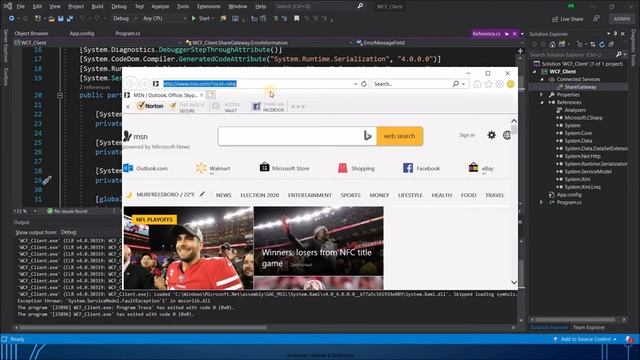 WCF - Exception Handling and MetaData - Tamil смотреть онлайн