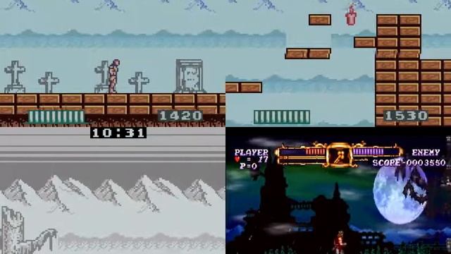 The Castlevania: Adventure Comparison; Gameboy, Color, Speed Hack (Color) and Adventure ReBirth. смотреть онлайн