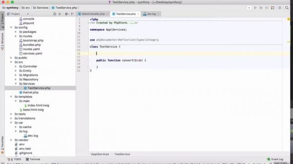 Создание своего сервиса в Symfony