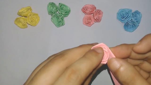 How to Make Small Paper Roses | DIY Mini Paper Roses with Paper Strip смотреть онлайн