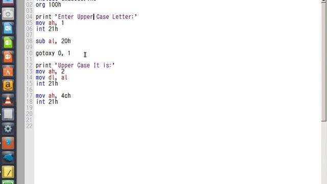 4.Upper case Lower case Conversion in emu8086 смотреть онлайн