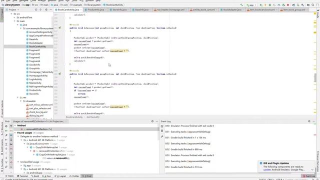 LibrarySystem D LibrarySystem app src main java com example librarysystem BookCartActivity j смотреть онлайн
