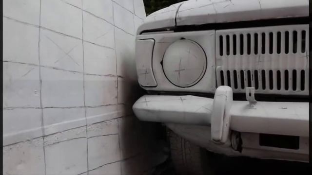 Русские уличные художники удаляют автомобиль в реальном мире без использования Photoshop смотреть онлайн