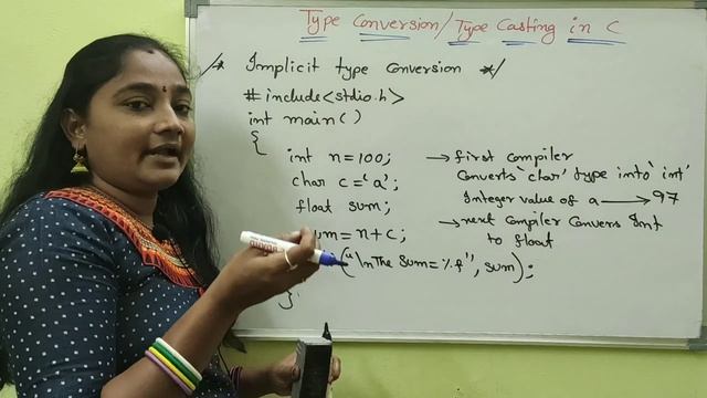C-Language || Class-46 || Type Casting or Type Conversion in C || Both in Telugu and English смотреть онлайн