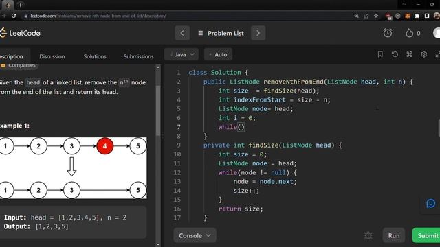 Remove Nth Node From End of List - Leetcode #19 смотреть онлайн
