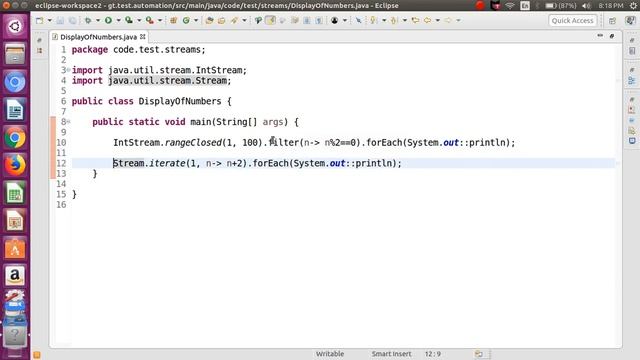 Java Stream API forEach() Filter смотреть онлайн