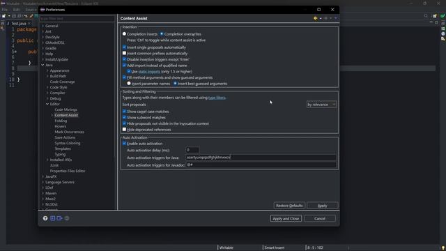 How to enable autocompletion in Eclipse смотреть онлайн