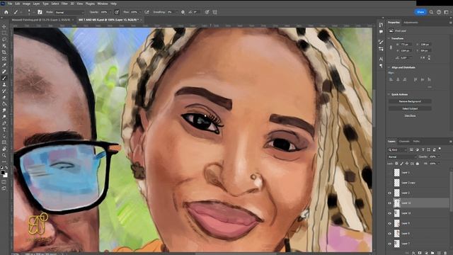 Mr. T and Ms. K Digital Painting Process смотреть онлайн