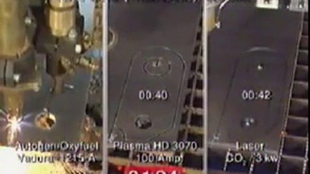 Лазер, плазма, кислородная резка - сталь 10 мм смотреть онлайн