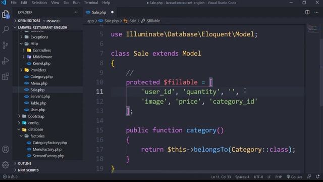 Laravel Restaurant Management System -2- (setting the database + models + relationships) смотреть онлайн