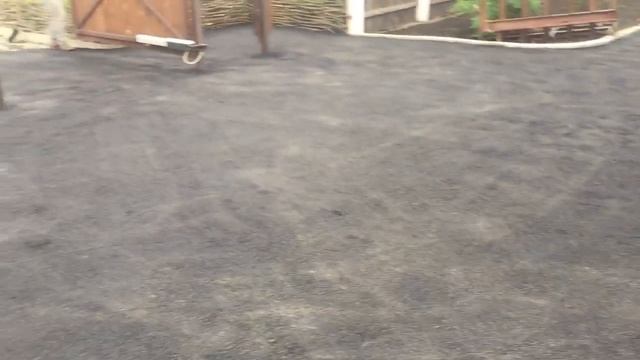 Асфальтирование двора частного дома. Как получить ровный асфальт? смотреть онлайн