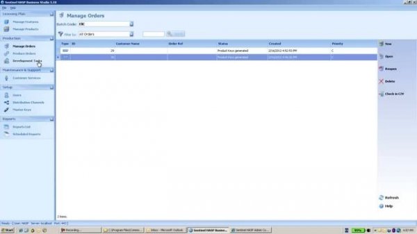 Sentinel Support- How to activate Sentinel HASP SL key with customer batch code