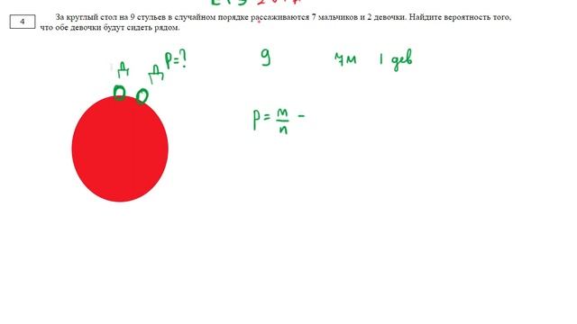 Задание 4 ЕГЭ 2019 математика профильный уровень. Теория вероятностей. Урок 2 смотреть онлайн