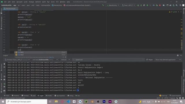 Android Studio Kotlin - Metinsel Veri Tipleri Ve Boolean Kullanımı смотреть онлайн