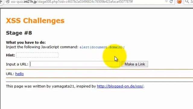 XSS (cross site scripting ) filter evasion series stage 8 смотреть онлайн