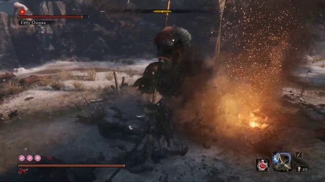 Sekiro. Reflections of Strength. Gyoubu Oniwa. No damage. Charmless with Demon's Bell. смотреть онлайн