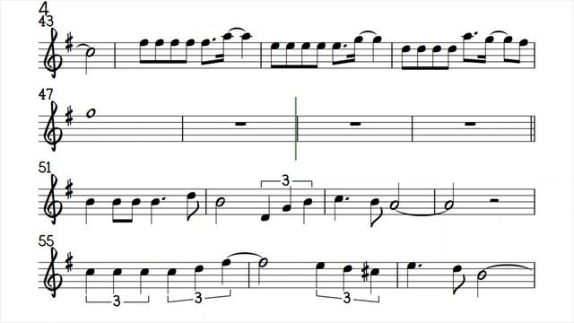 A MAN WITHOUT LOVE Alto Flute NO MODULATION Sheet Music Backing Track Play Along Partitura смотреть онлайн