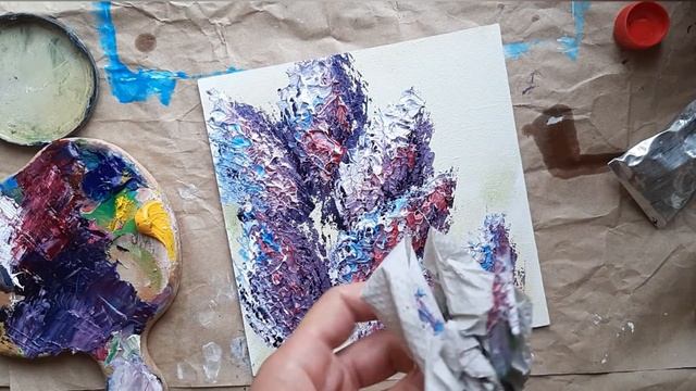 СИРЕНЬ |Картина маслом, мастихин| Импрессионизм смотреть онлайн