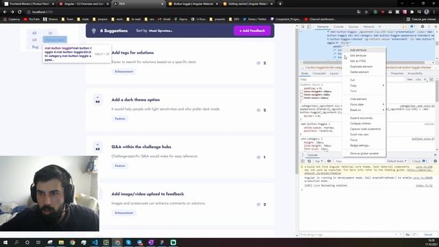 Feedback App from scratch working on sidebar - Angular NgRX Material part 3 смотреть онлайн