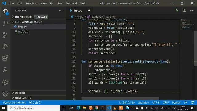 Text Summarizer Using Python | NLTK Library in Python | Auto Text Summary Generator Using Python смотреть онлайн