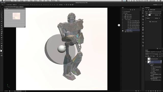 Photoshop CS6 - 3D - Iron Giant