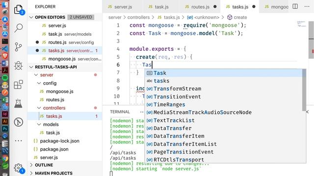 Week 3, Day 1 - Restful Tasks API