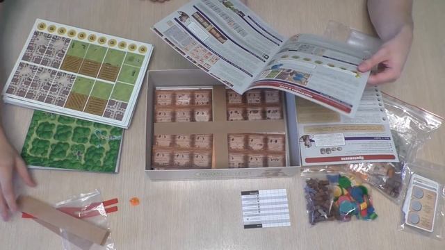 Caverna: Пещерные фермеры - Распаковка настольной игры смотреть онлайн