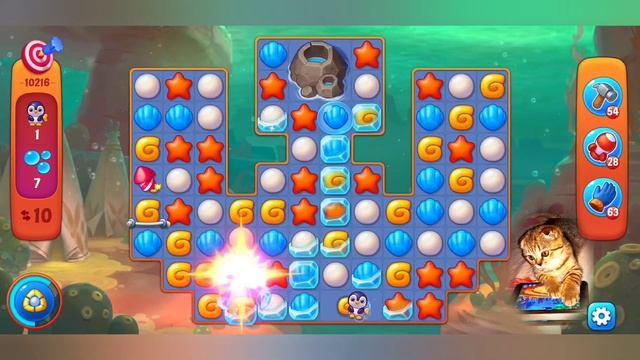 Fishdom 2022, no Boosters, 10216 level - прохождение без бустеров, 10216 уровень. смотреть онлайн