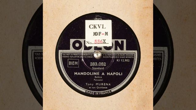MANDOLINE A NAPOLI Tony MURENA et son Quintette смотреть онлайн