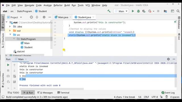 Tutorial 30 : Static Member in Java смотреть онлайн
