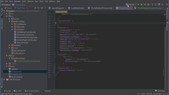 Настройка PhpUnit + PhpStorm для юнит-тестирования смотреть онлайн