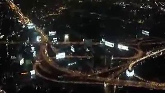 Ночной Бангкок с высоты полета Bangkok Fly