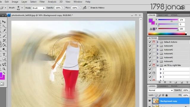 Photoshop|| Effec #1[Radial Blur] смотреть онлайн