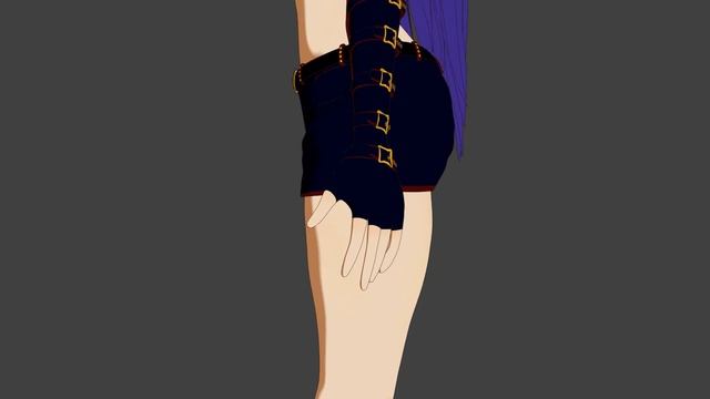 3D Blender Anime Girl Melanie смотреть онлайн