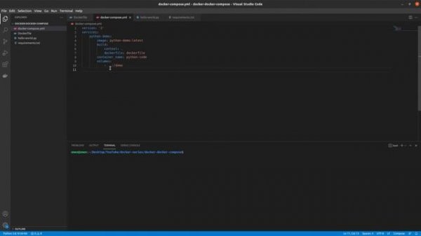 docker-compose.yml | Create docker-compose and run multiple containers | Hands On