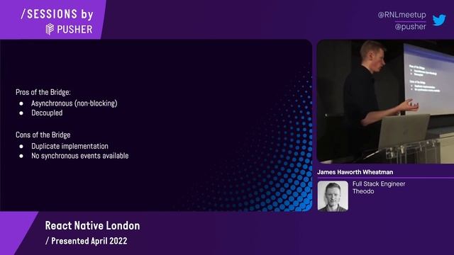 The Bridge to JSI | React Native London | April 2022 смотреть онлайн